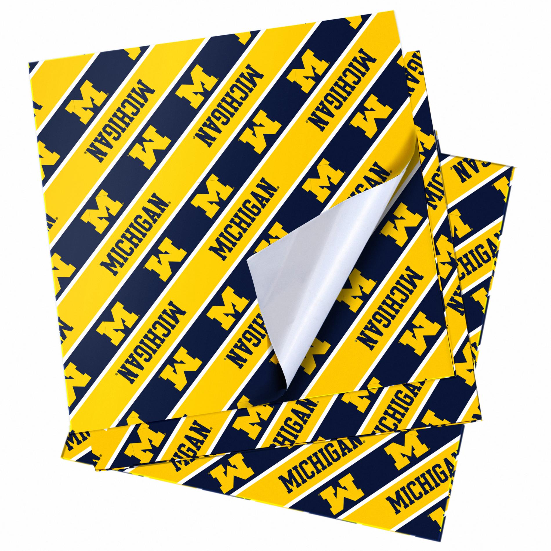 NCAA Folded Gift Wrapping Paper Michigan Wolverines Shop Your Way