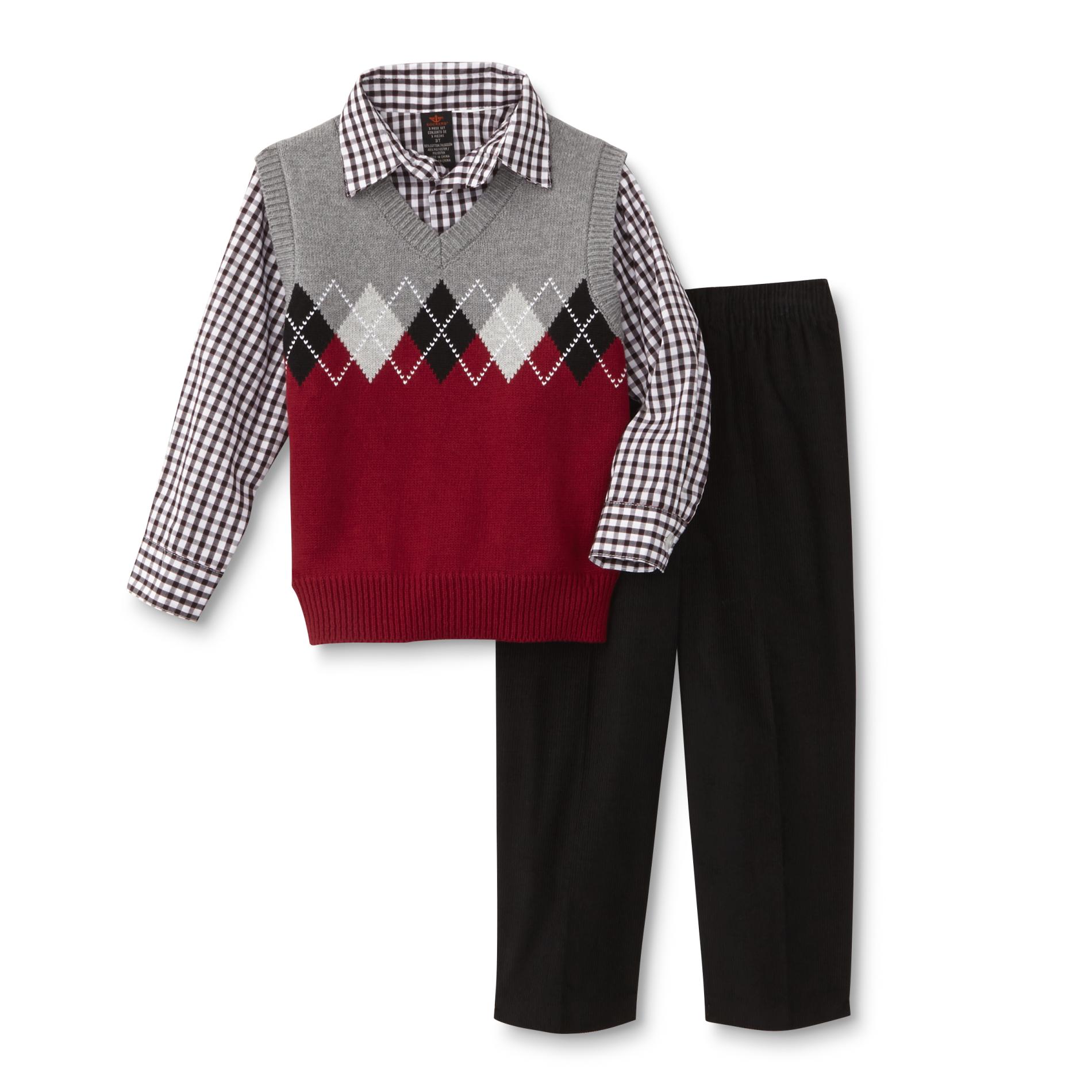 Dockers Newborn, Infant & Toddler Boys' Shirt, Sweater Vest & Corduroy