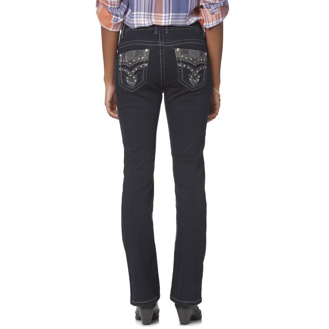 Rebel & Soul Women's Embellished Bootcut Jeans