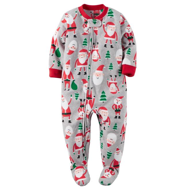 Carter's Infant & Toddler Boys' Fleece Christmas Sleeper Pajamas Santa