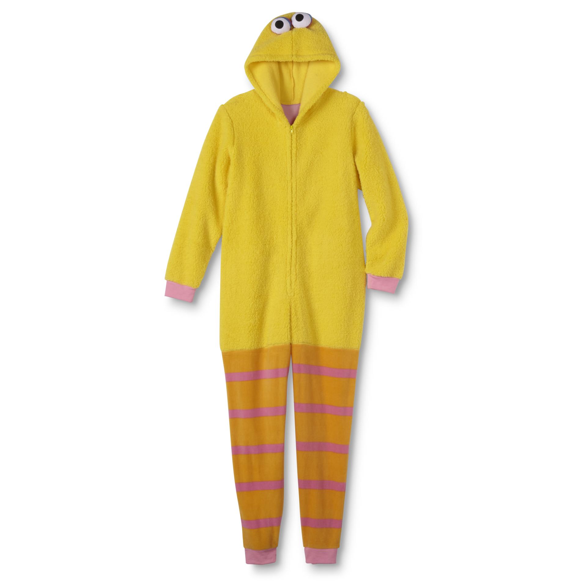 Sesame Street Big Bird Women's Hooded One-Piece Pajamas | Shop Your Way
