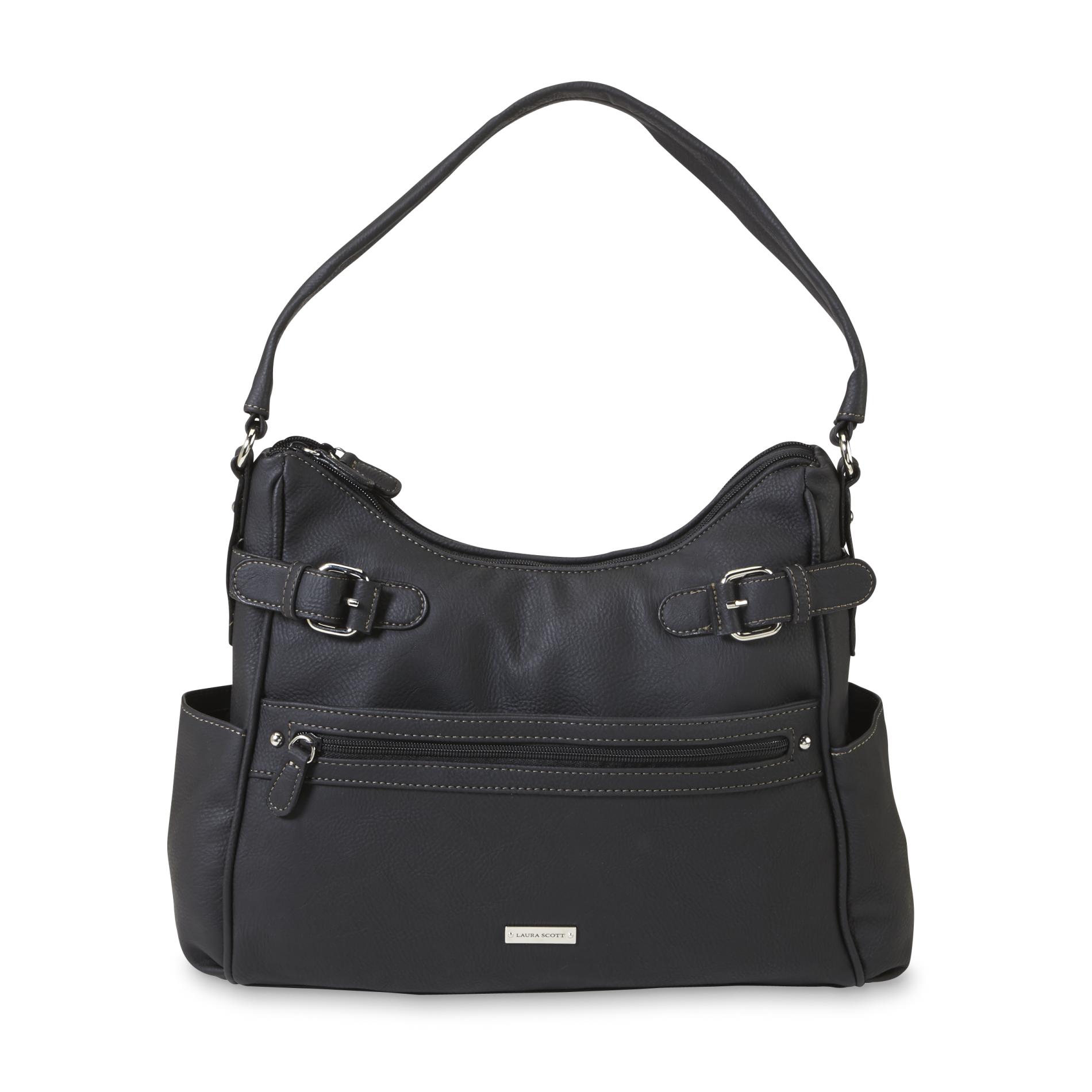 Side Pockets Shoulder Handbag