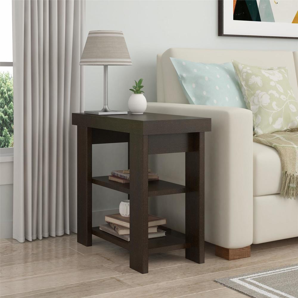 Hollow Core Chair Side Table  Multiple Colors
