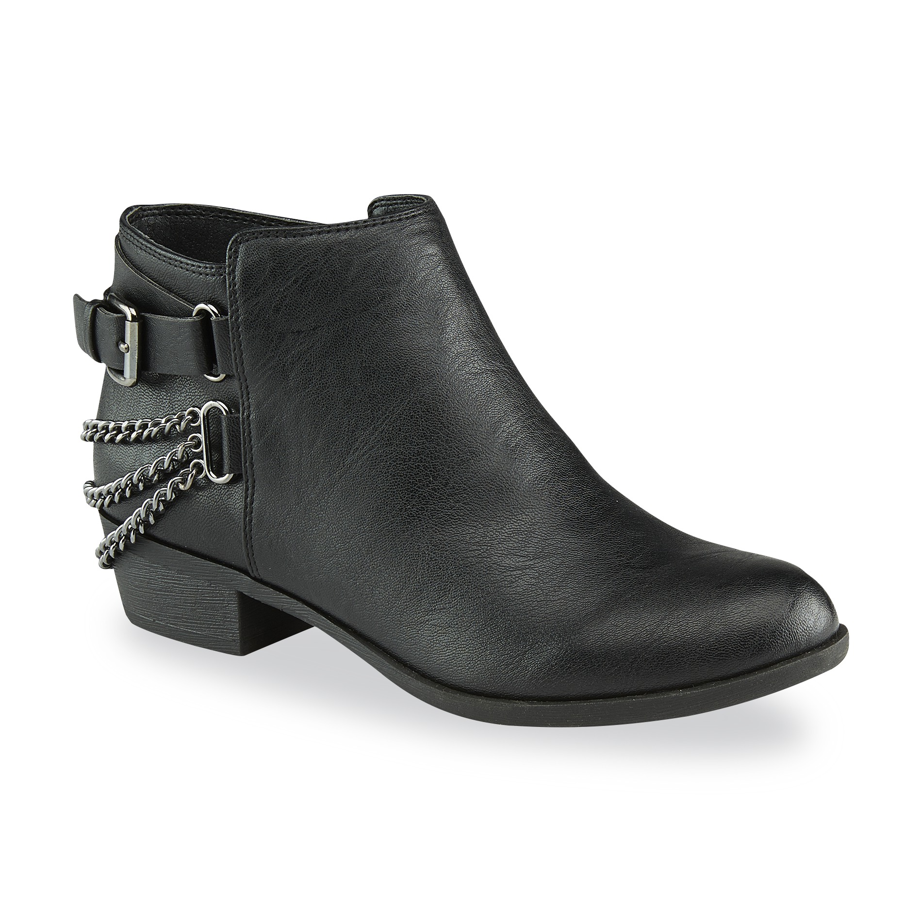 Joe Boxer Women's Elsey Black Chain Ankle Bootie Shop Your Way