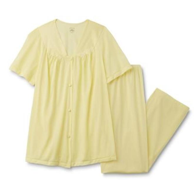 Vanity Fair Women's Plus Size Coloratura Sleepwear Short Sleeve Pajama