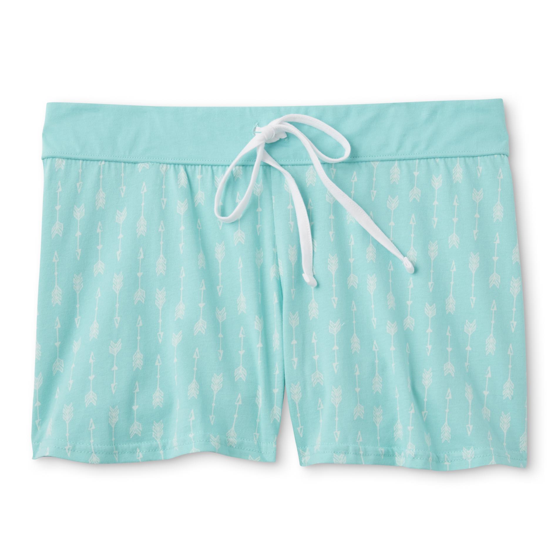 Women's Plus Pajama Shorts - Arrows