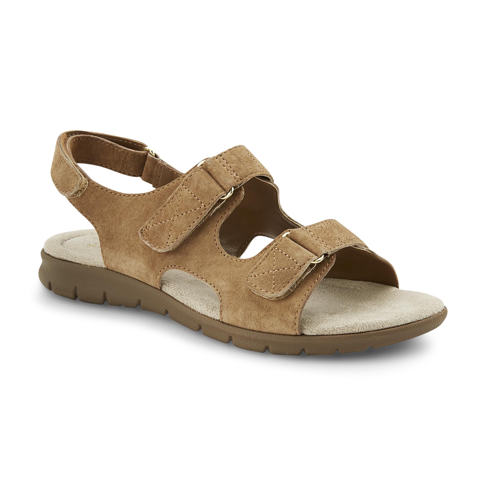Cobbie Cuddlers Women�s Beatrice Suede Wide Width Sandal