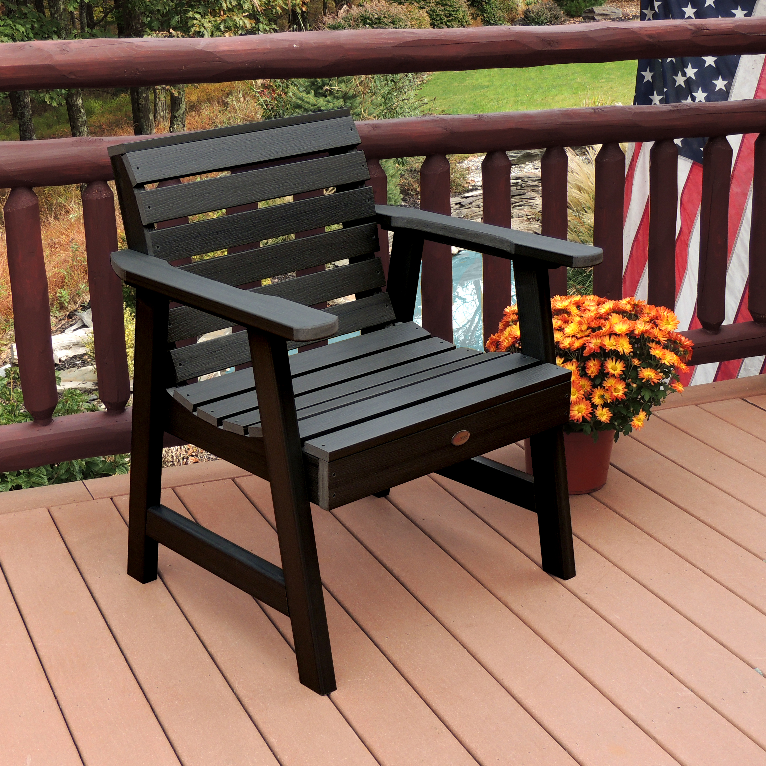 Highwood Weatherly Commercial Grade Synthetic Wood Garden Chair