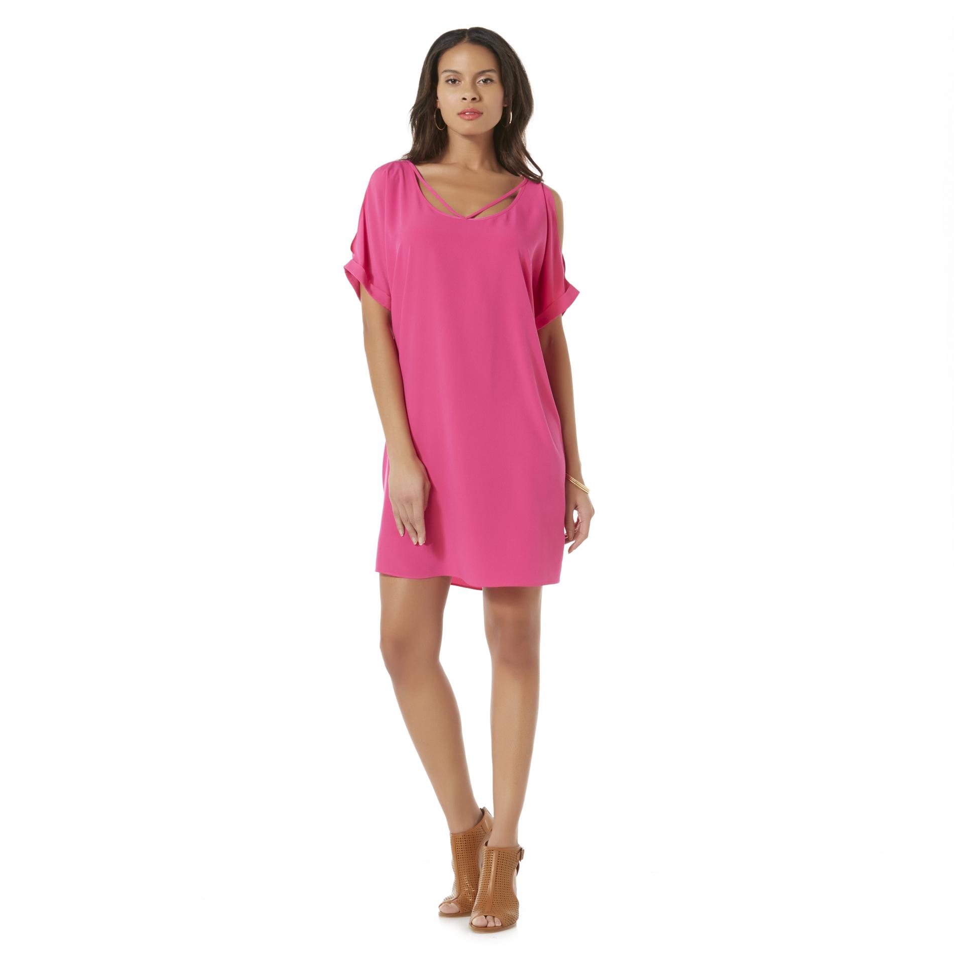 Metaphor Women's Cold Shoulder Shift Dress