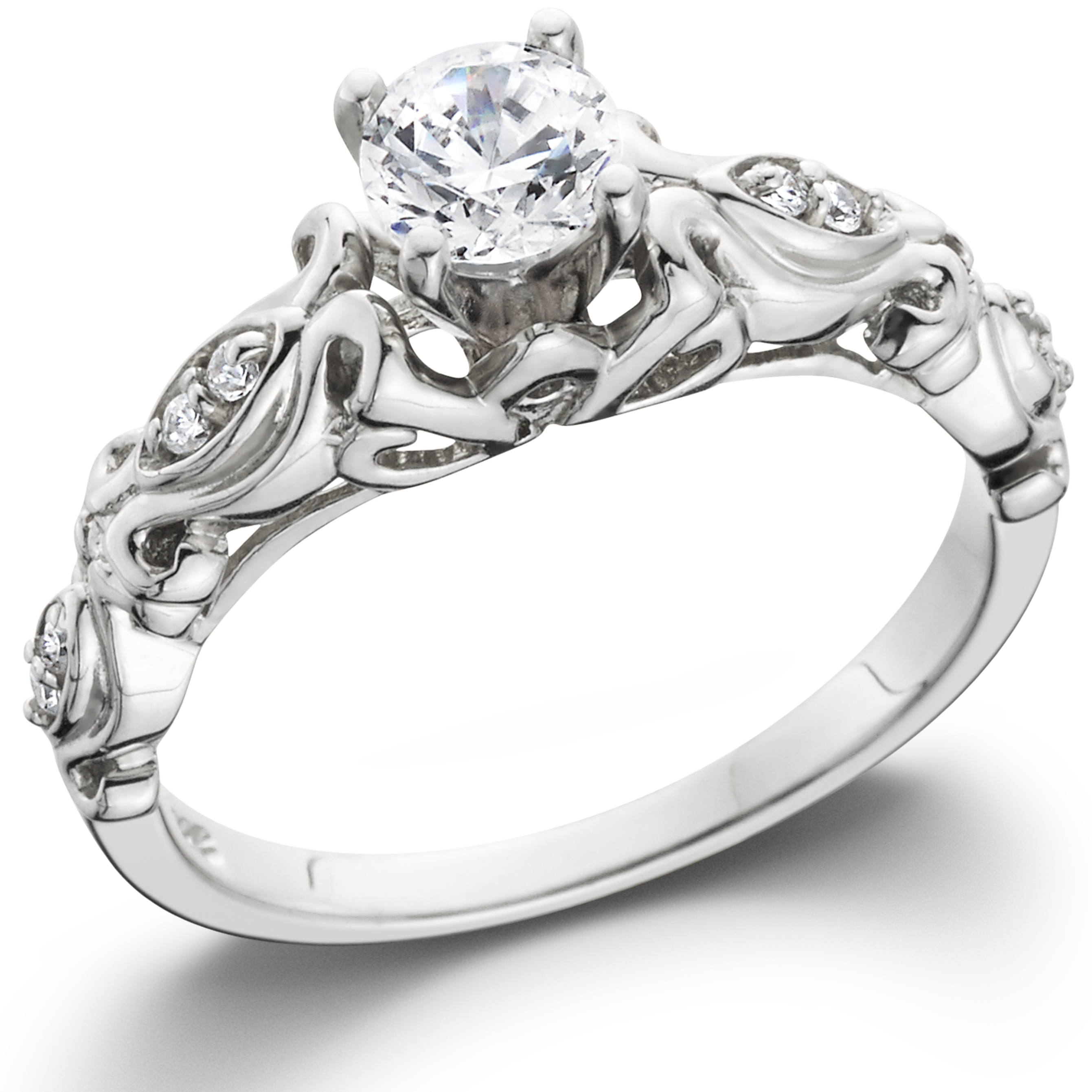 14 karat white gold wedding rings