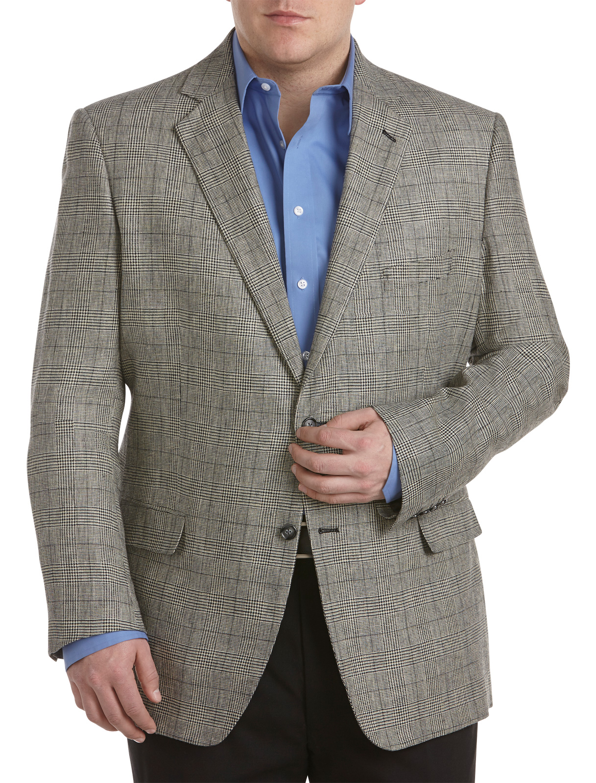 Oak Hill Men's Big and Tall Glen Plaid Sport Coat Shop Your Way