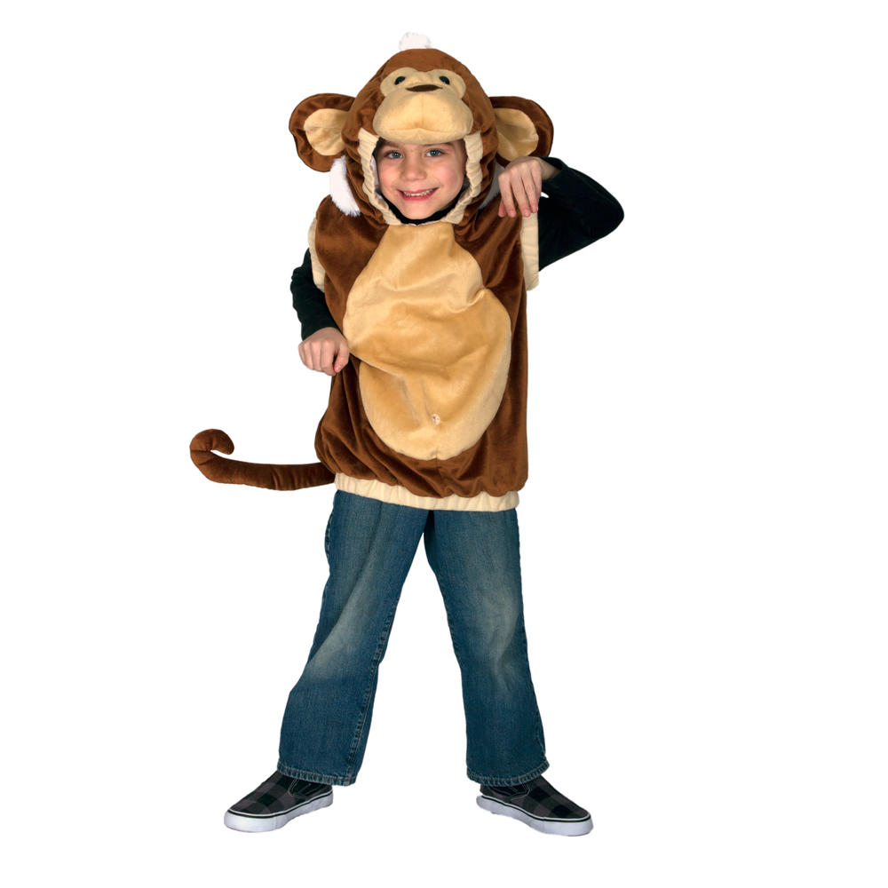 Plush Monkey Vest Toddler Halloween Costume