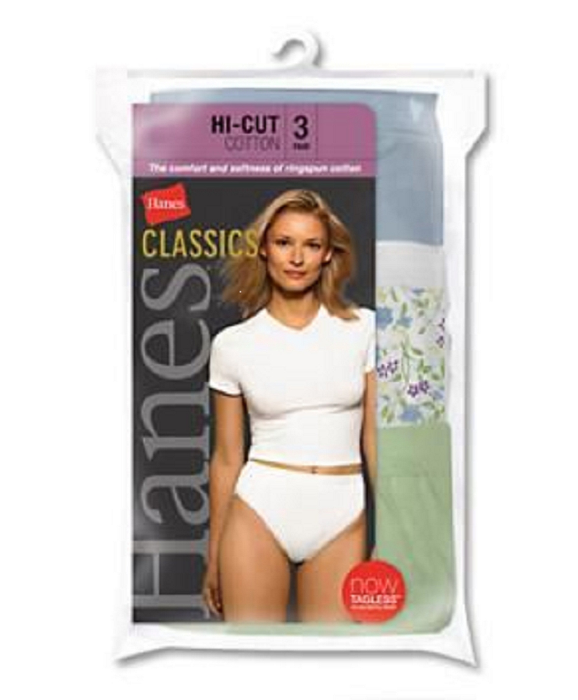 UPC 075338185552 product image for Hanes Classics Assorted Hi Cut Panties size 7 - SARA LEE ACTIVEWEAR | upcitemdb.com