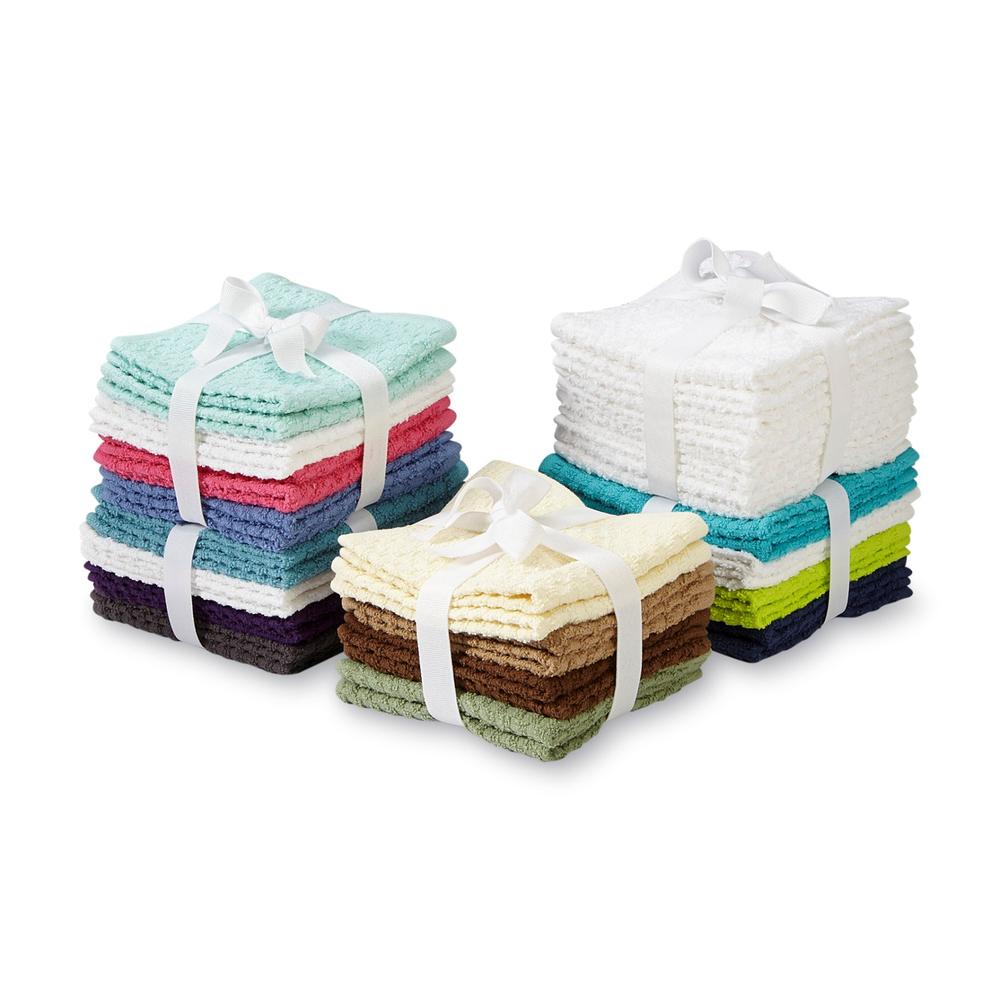 8-Pack Cotton Terry Washcloths