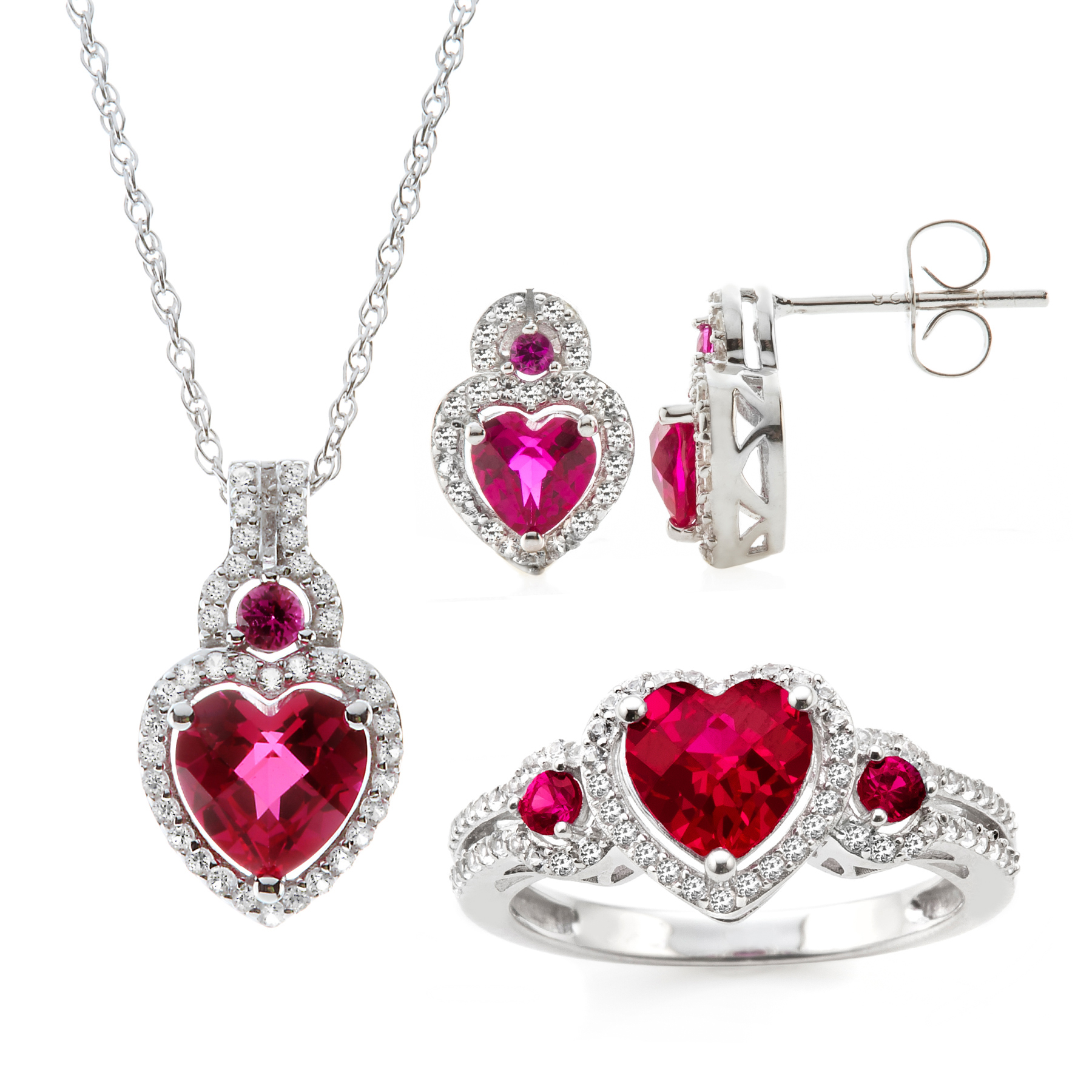 Ruby Jewelry Set