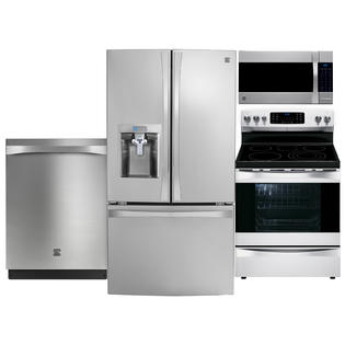 Stainless Steel Refrigerator , range, microwave 