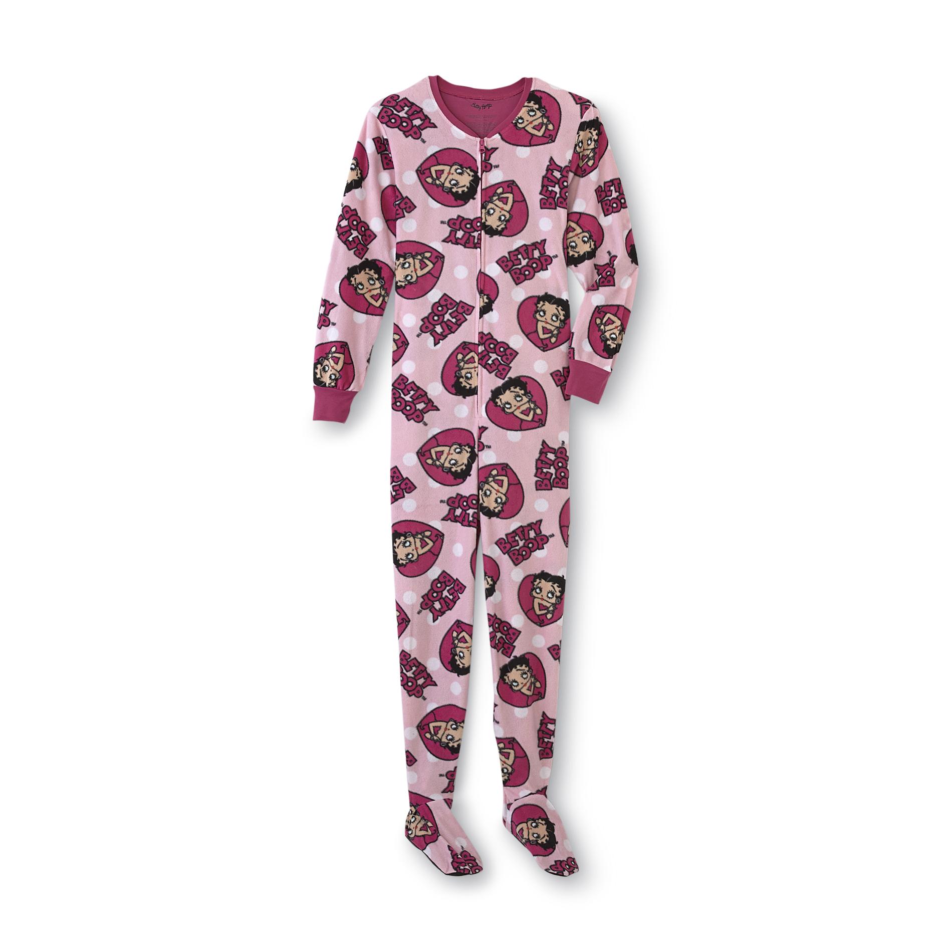 Women's Plus One-Piece Fleece Pajamas