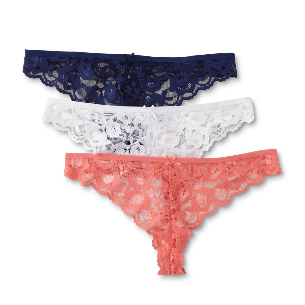Women's 3-Pack Thong Panties