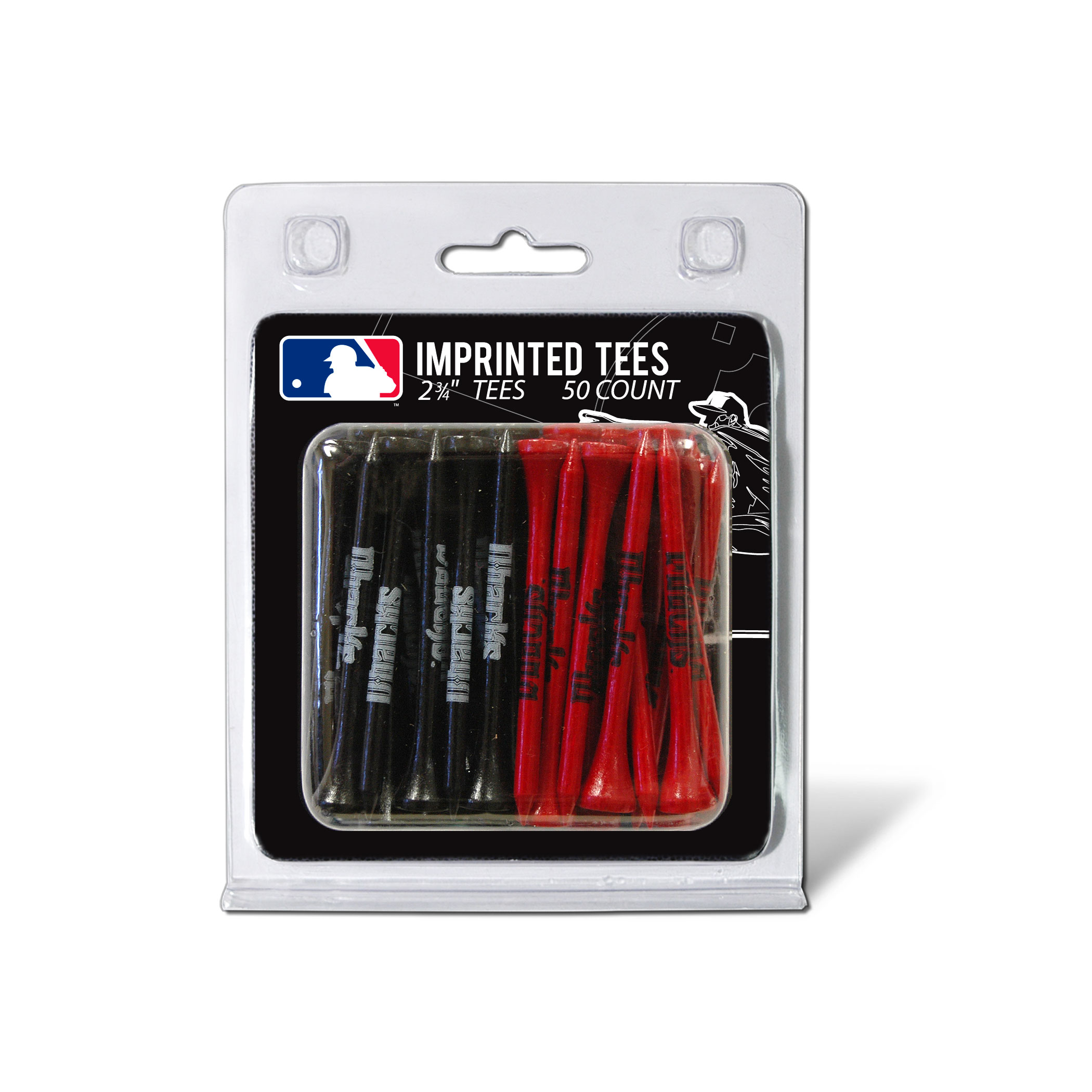Team Golf MLB Pack Of 50 Golf Tees Team Golf MLB Pack Of 50 Golf Tees