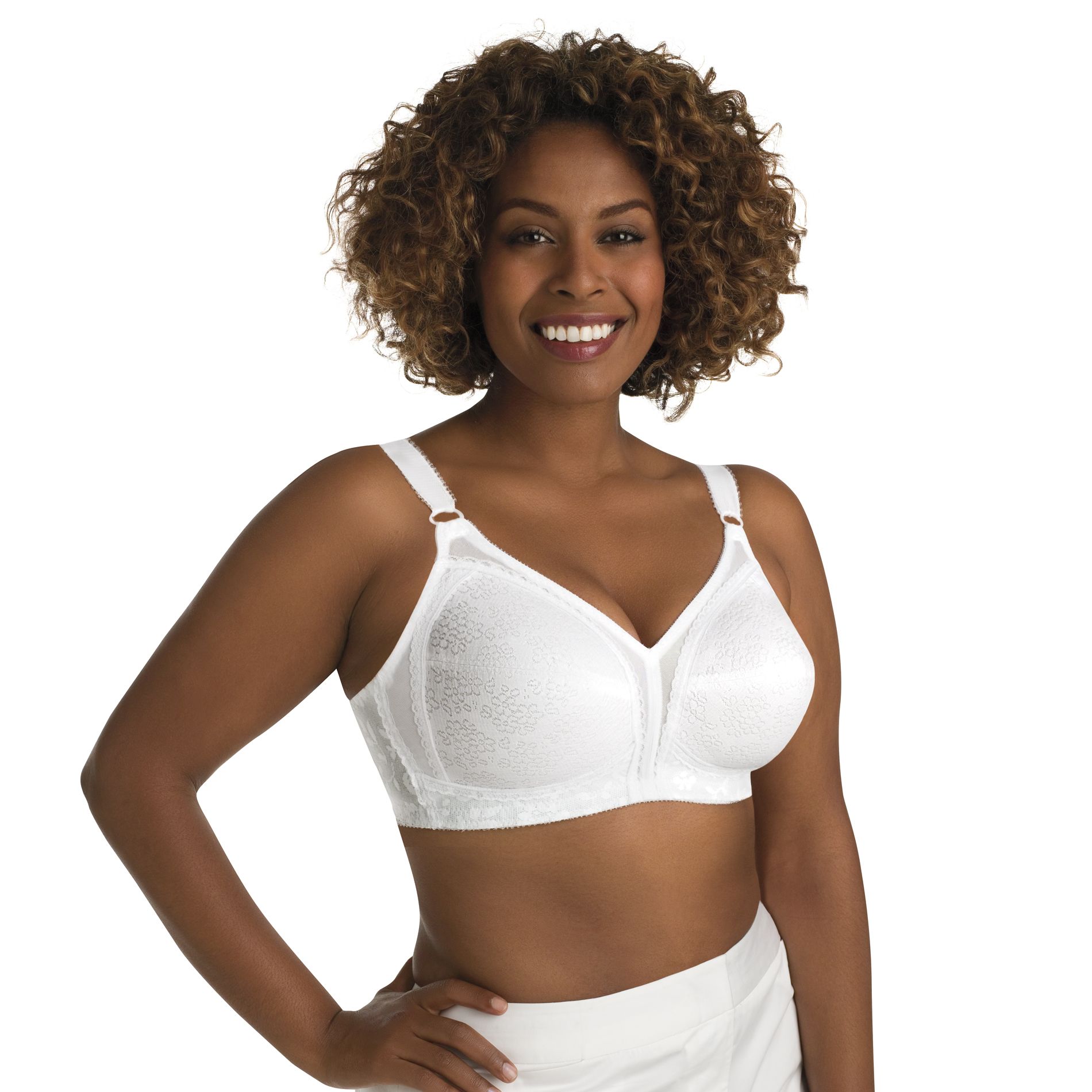 Playtex Women's 18 Hour Original Soft Cup Bra, White, 46C 