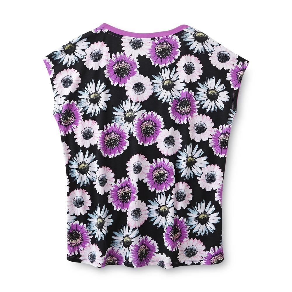 Girl's Graphic T-Shirt - Floral