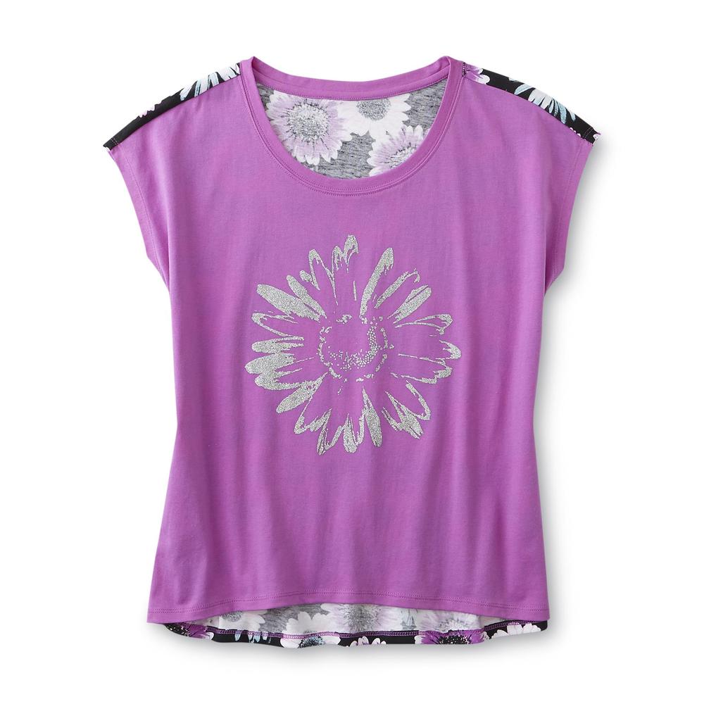 Girl's Graphic T-Shirt - Floral