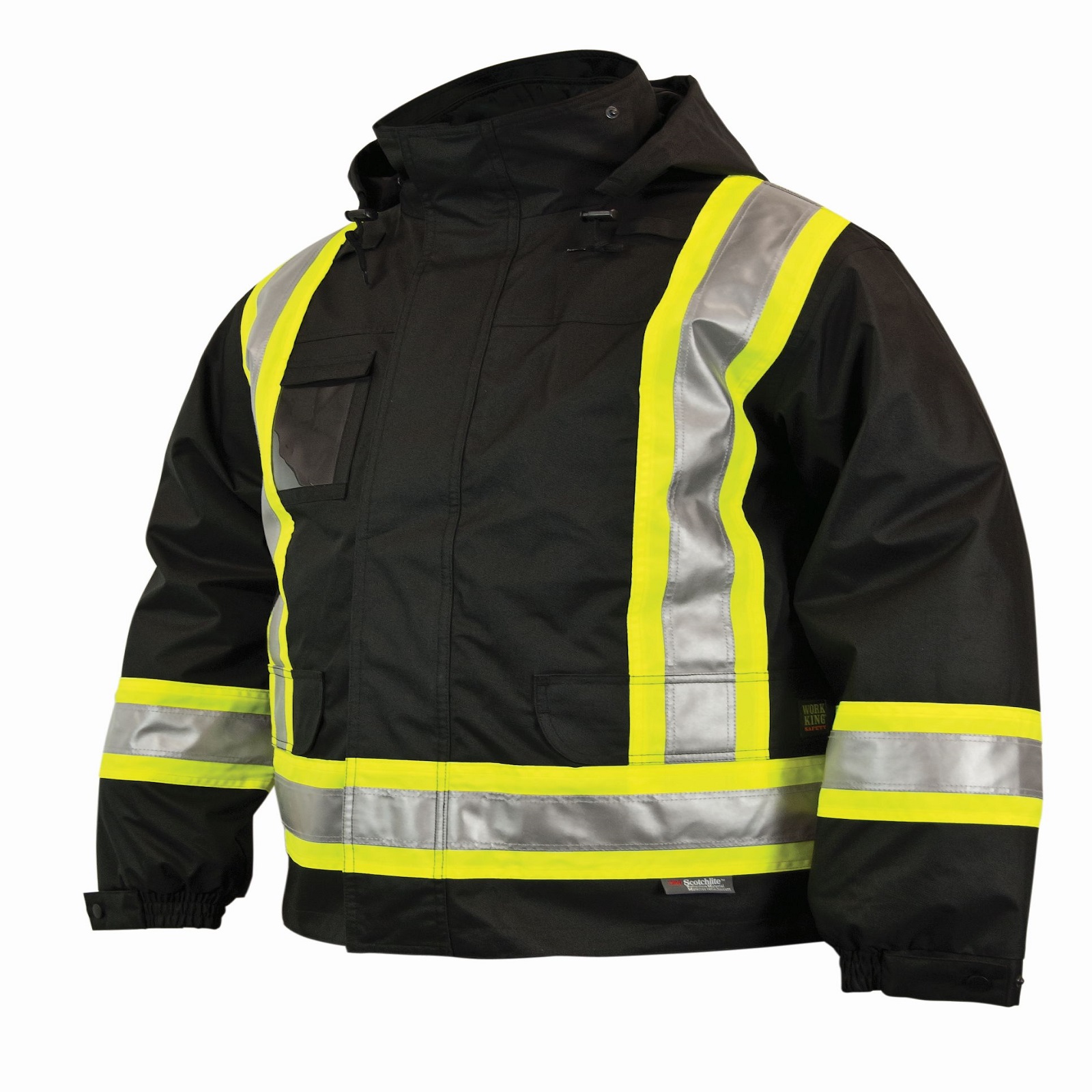 Work King Safety Big and Tall 5 in 1 Enhanced Safety Parka