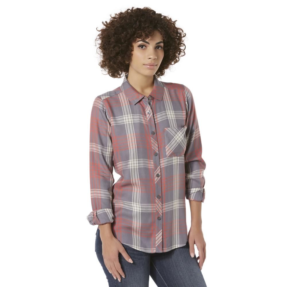 Women's Button-Front Shirt - Plaid