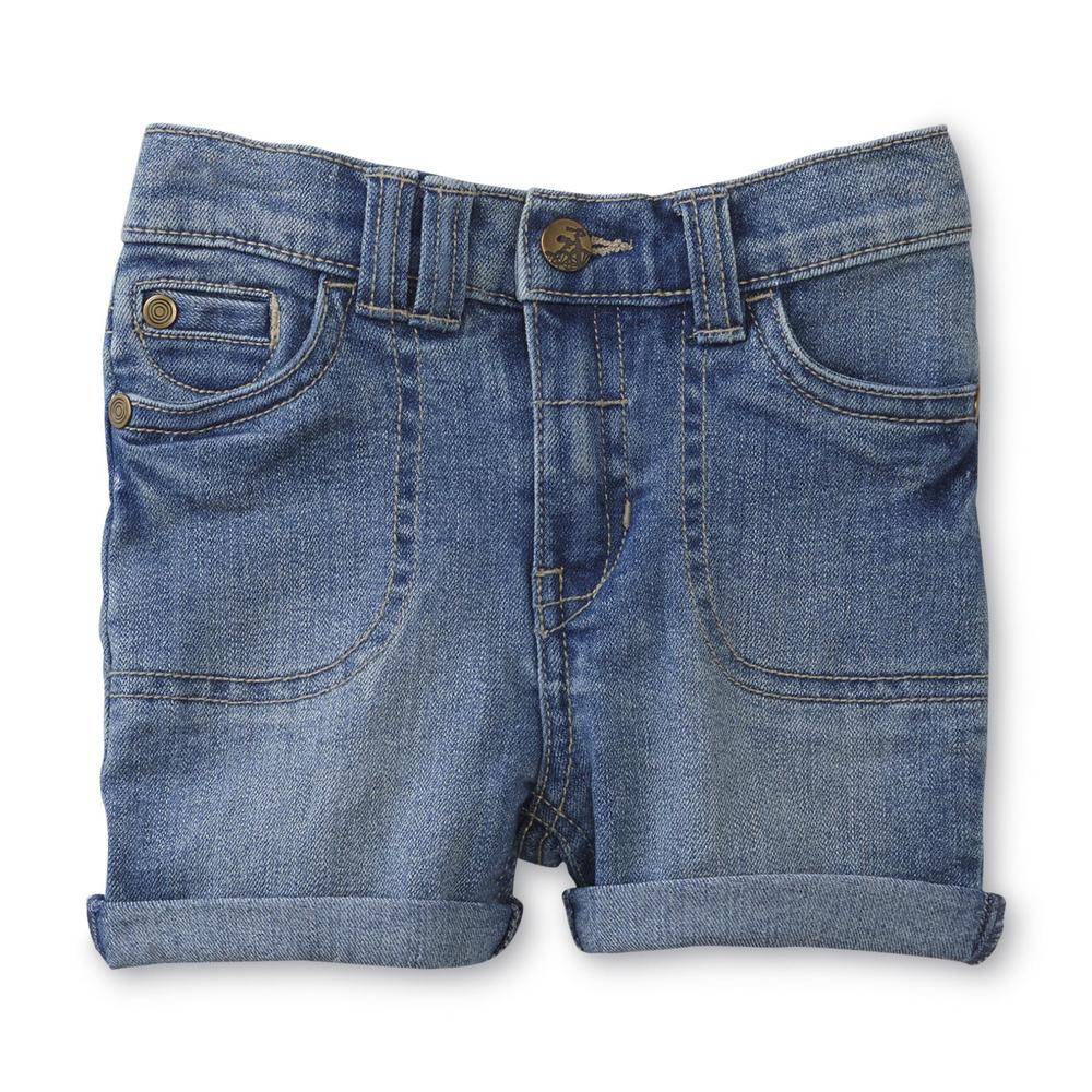 Infant & Toddler Girl's Cuffed Jean Shorts - Light