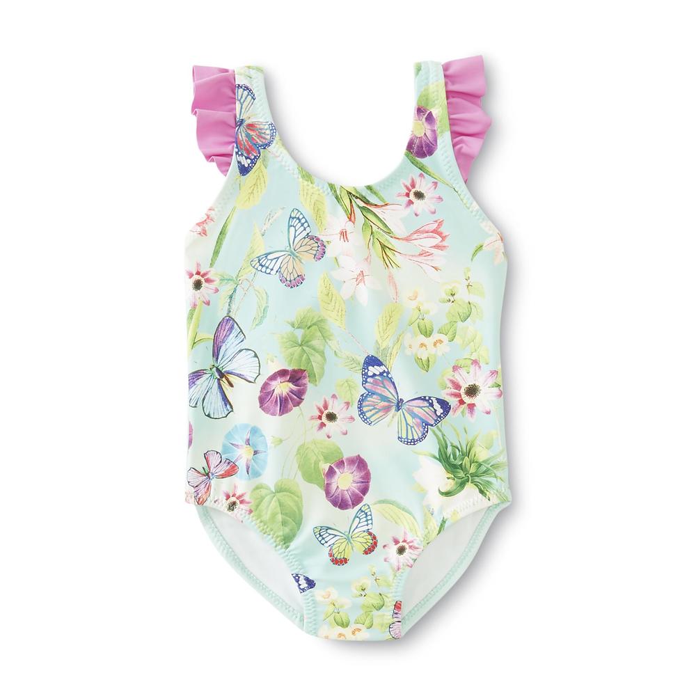 Toddler Girl's Swimsuit - Butterflies