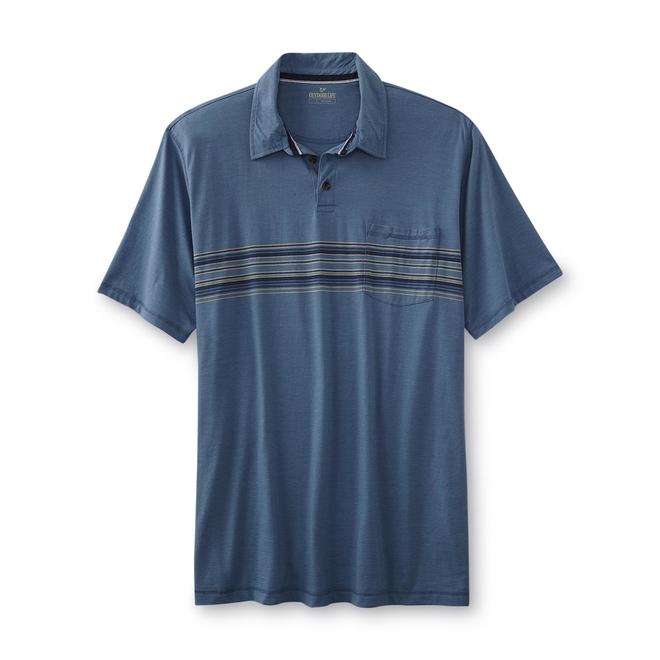Outdoor Life Men's Big & Tall Pocket Polo Shirt Striped