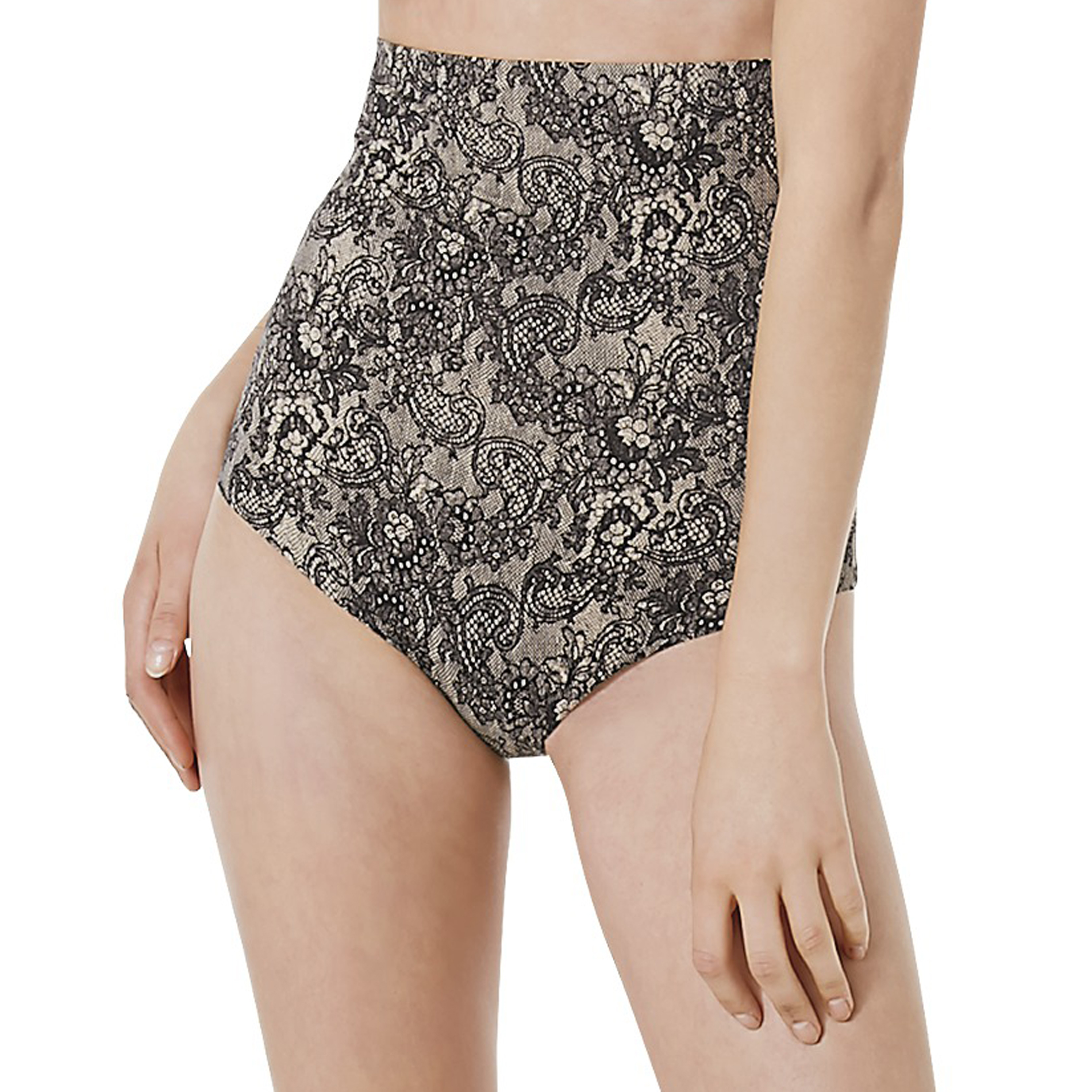 Warner's Women's Plus HighWaist Moderate Control Brief Panties Black