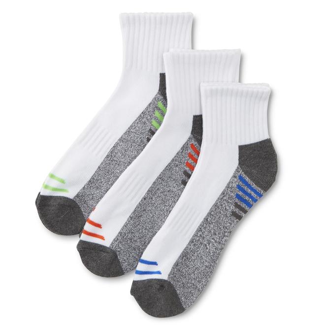 Joe Boxer Boys' 6Pairs Athletic QuarterHeight Socks Colorblock