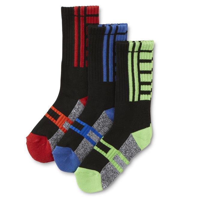 Joe Boxer Boys' 6Pairs Athletic Crew Socks Colorblock