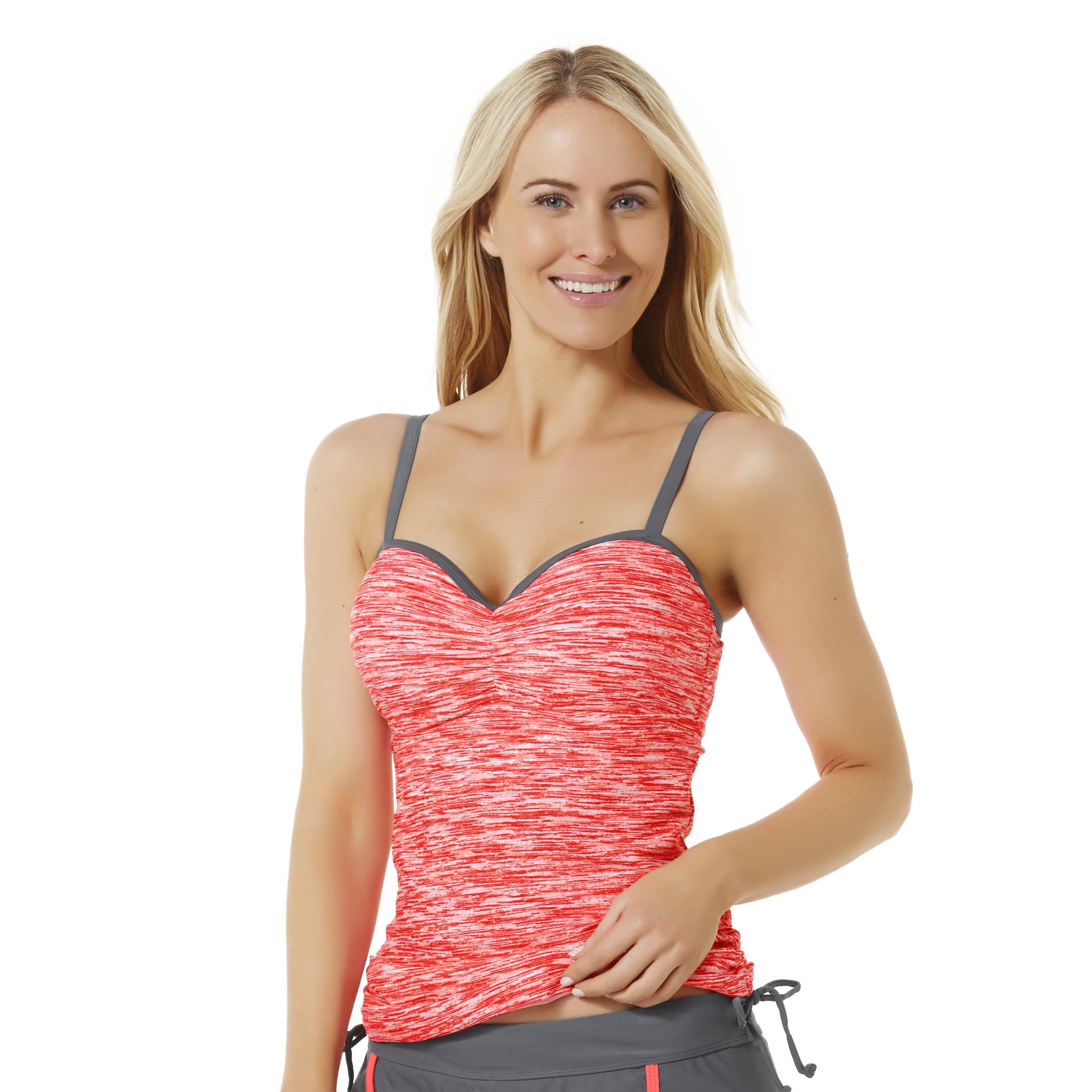 UPC 790437292900 - Women's Ruched Tankini Swim Top - Space ...