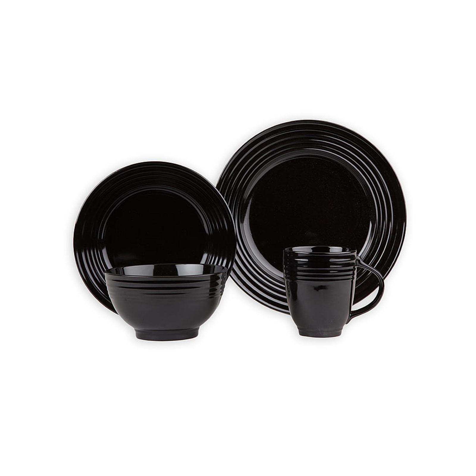 Essential Home 16Piece Solid Color Dinnerware Set Round Shop Your