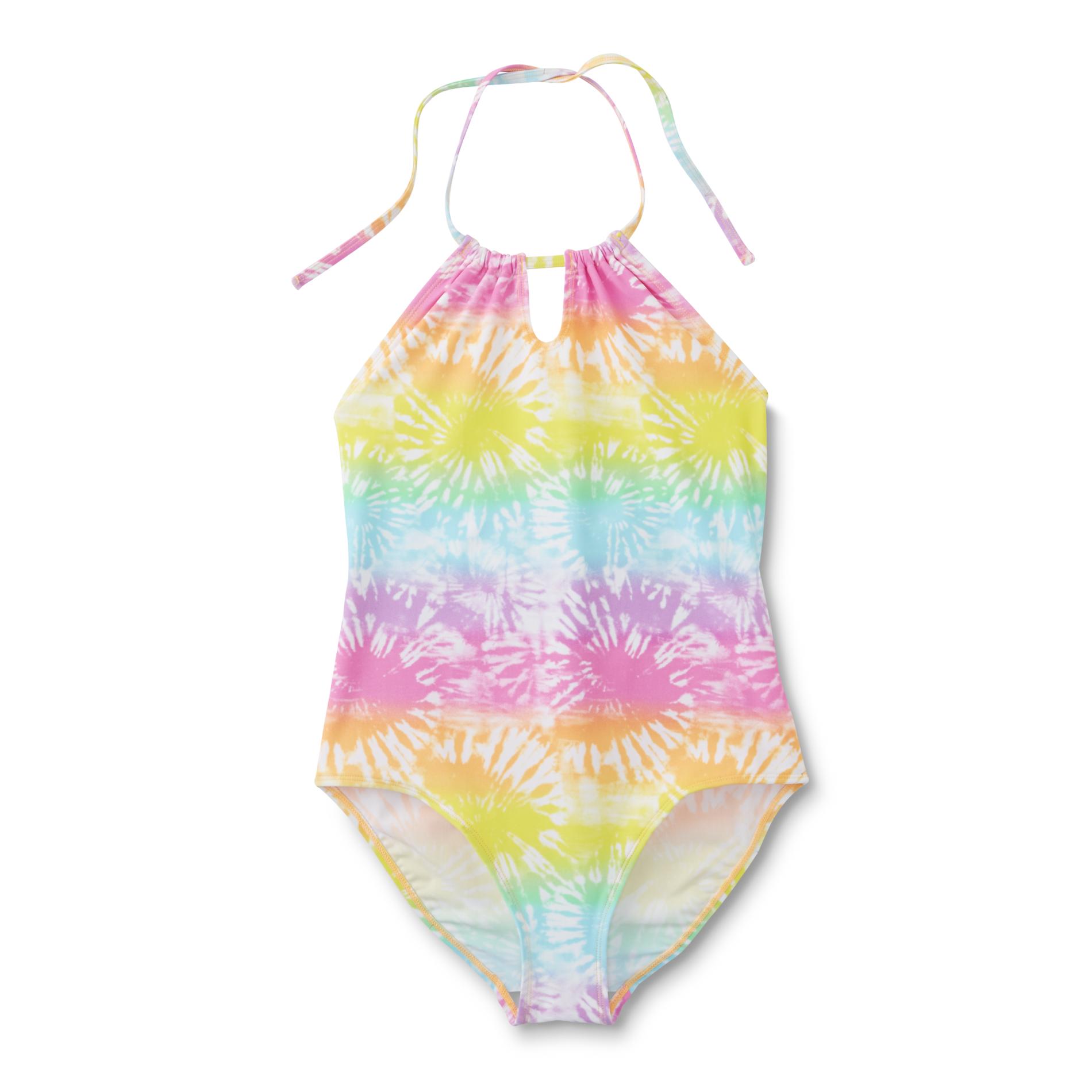 Girl's Halter Swimsuit - Tie-Dye