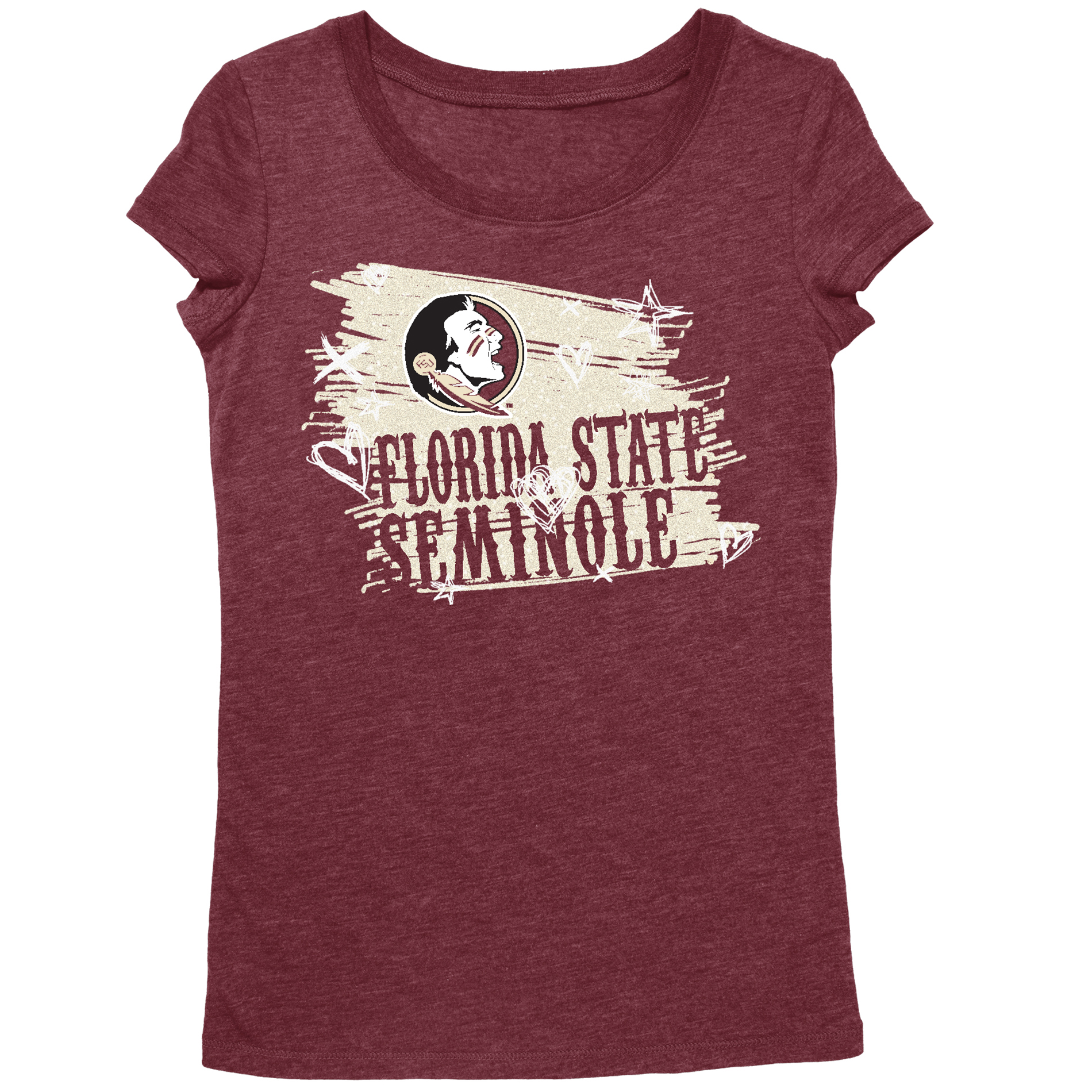Ncaa Girls' Florida State Seminoles Scoop Neck Tee Ncaa Girls' Florida State Seminoles Scoop Neck Tee