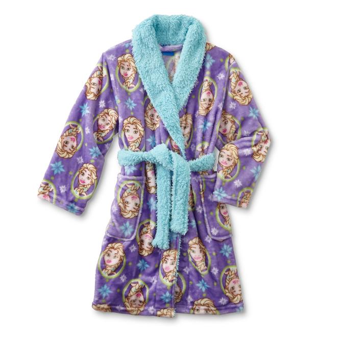 Disney Frozen Girls' Fleece Bathrobe Elsa
