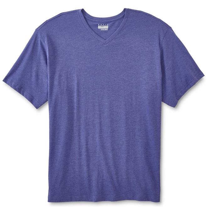 Basic Editions Men's Big & Tall VNeck TShirt