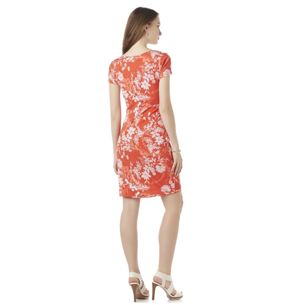 Women's Short-Sleeve Dress - Floral