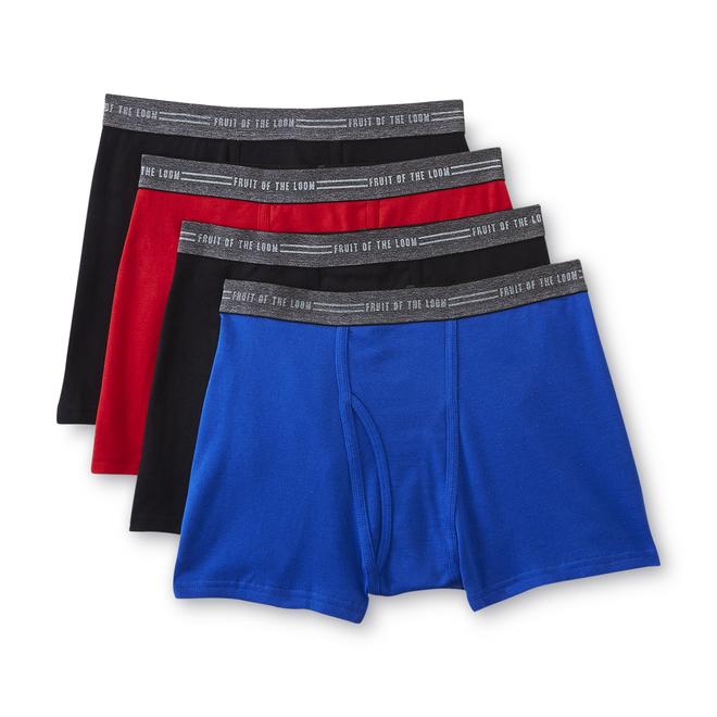 Fruit of the Loom Men's 4Pack Short Leg Boxer Briefs