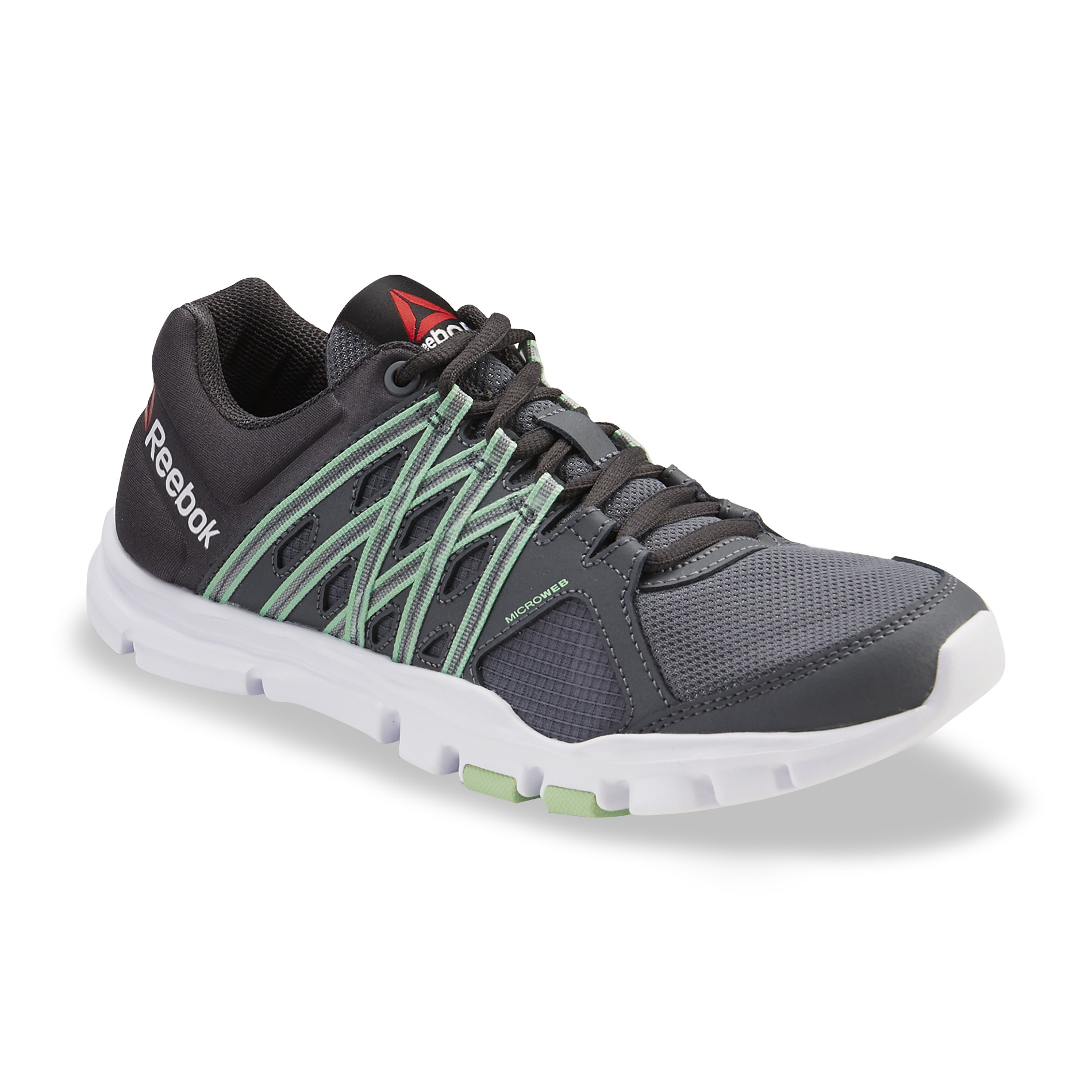 UPC 889133343877 product image for Women's YourFlex Trainette Gray/Green Cross-Training Shoe | upcitemdb.com