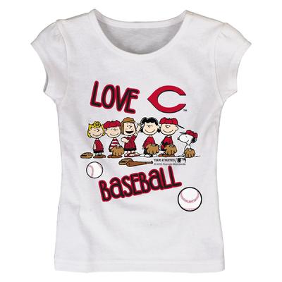 MLB Peanuts Toddler Girl's Graphic T-Shirt - Cincinnati Redst