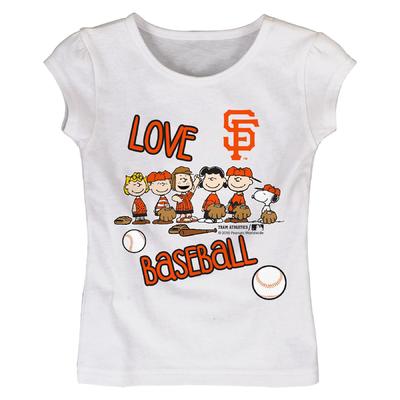 MLB Peanuts Toddler Girl's Graphic T-Shirt - San Francisco Giants