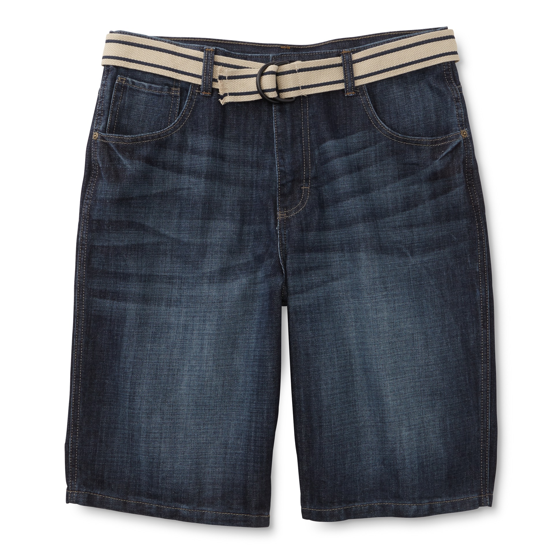 Boy's Premium Jean Shorts & Canvas Belt