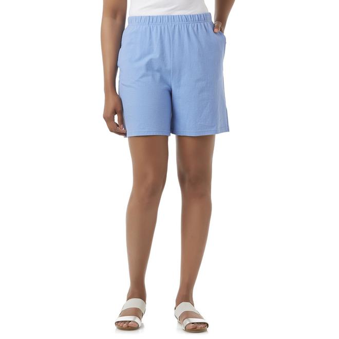 Basic Editions Women's Jersey Knit Shorts