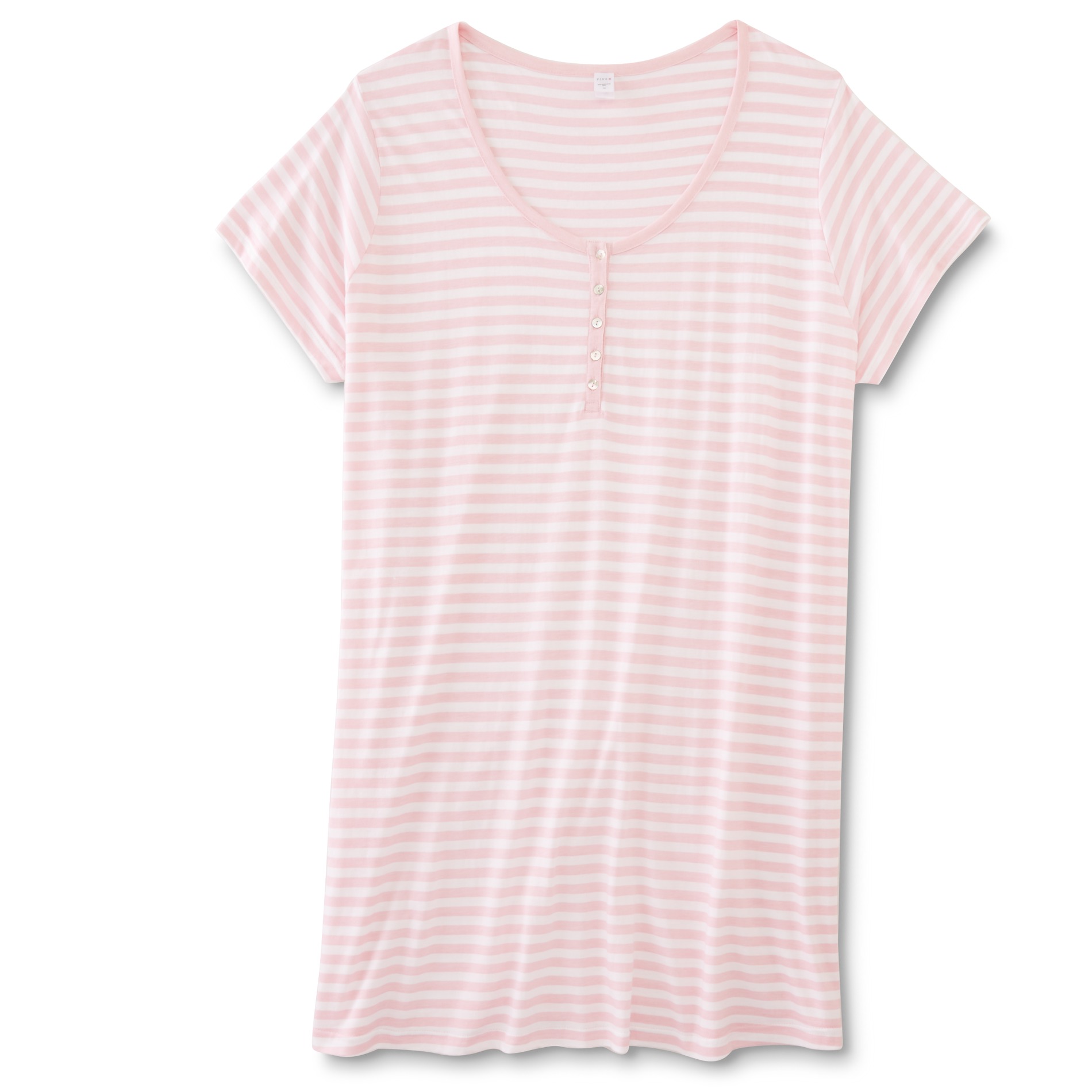 Women's Plus Nightgown - Striped