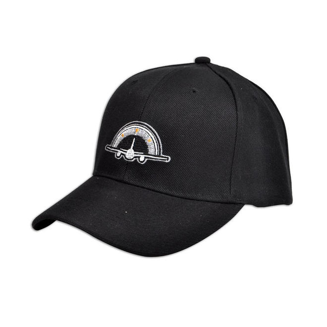Selininy Plane Pilot Embroidered Black Baseball Cap Clothing Bags & Accessories Men's
