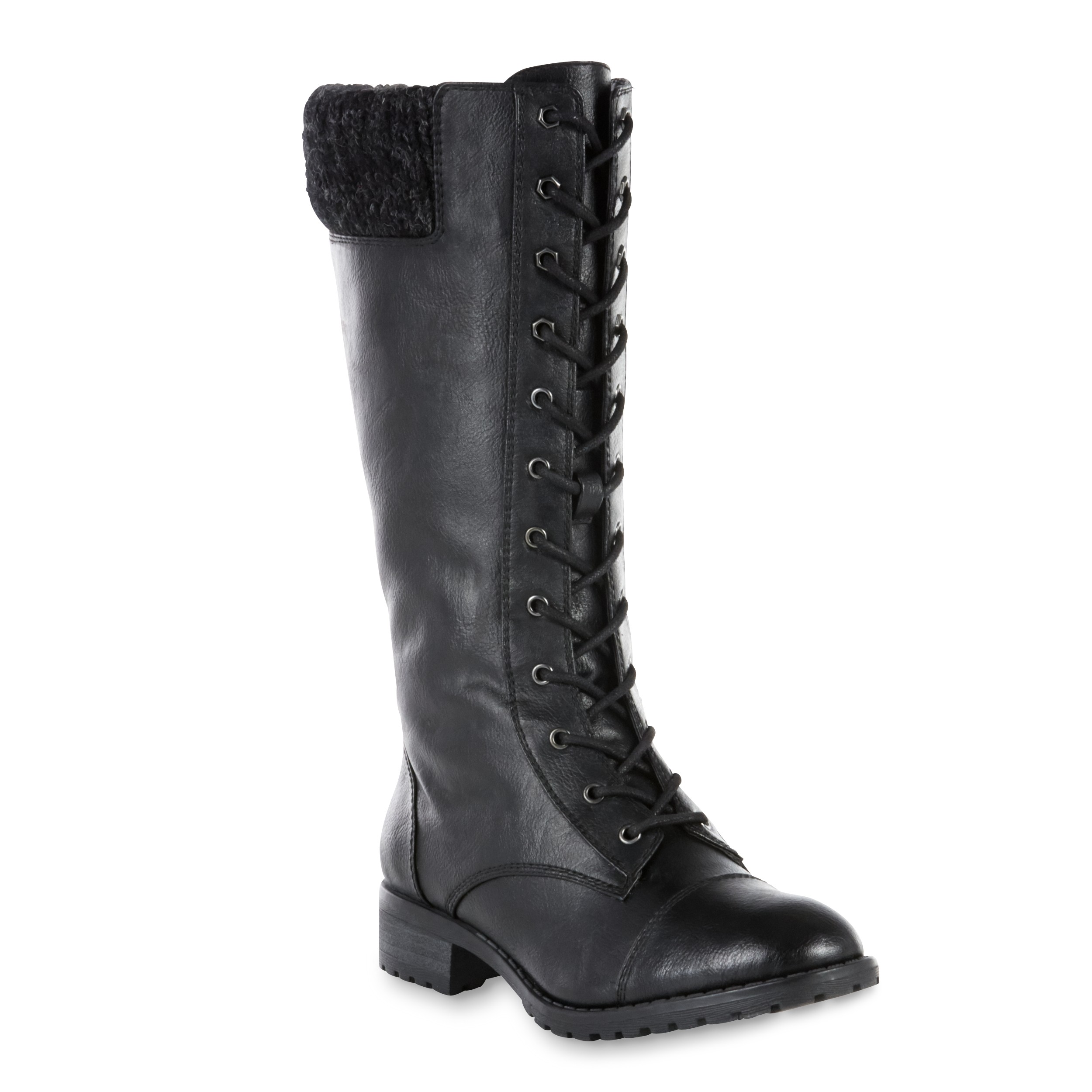Joe Boxer Women's Angelique Black Lace Up Boot Shop Your Way Online